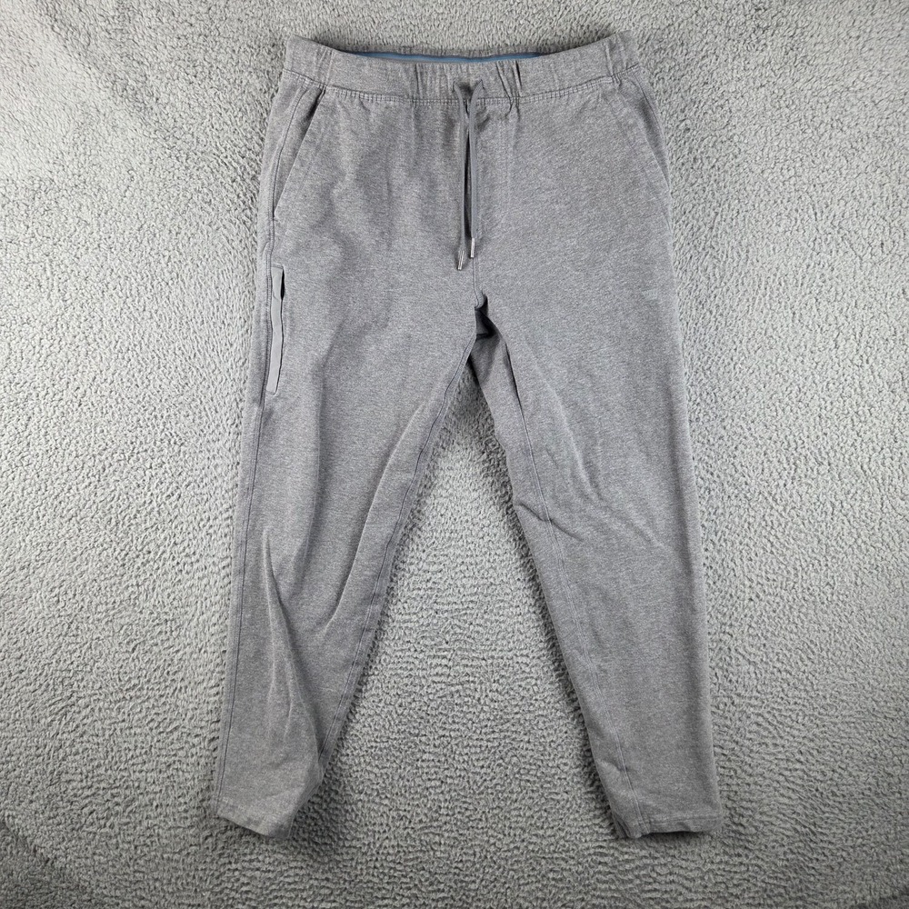 Mack Weldon Ace Sweatpant Men M Gray Tapered Stretch Jogger Gym Lounge